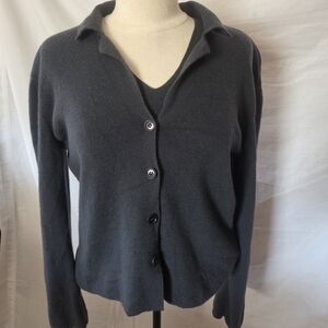 Cardigan/shell Sweater Set